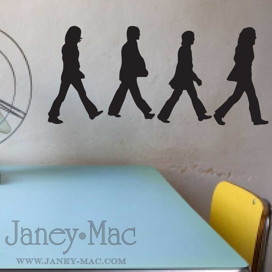 RESERVED Beatles Vinyl Wall Decal Abbey Road Silhouette