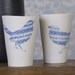 Two Love Birds Porcelain Cups. Design by Wapa Studio.