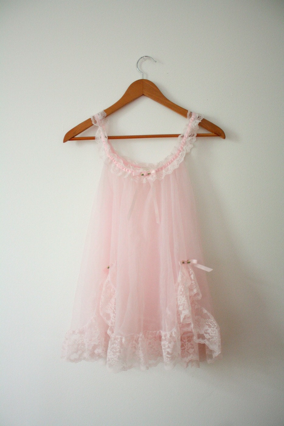 sheer pink babydoll