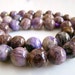 10mm----1/2 Strand Purple Charoite Smooth Round Beads