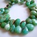 1/2 Strand--Beautiful Shaded Blue Peruvian Opal Faceted Briolettes