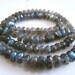 1/2 Strand---Extreme Blue Fire Labradorite Faceted Rondelles
