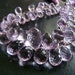 1/2 Strand--Finest Pink Amethyst Micro Faceted Teardrop Briolettes