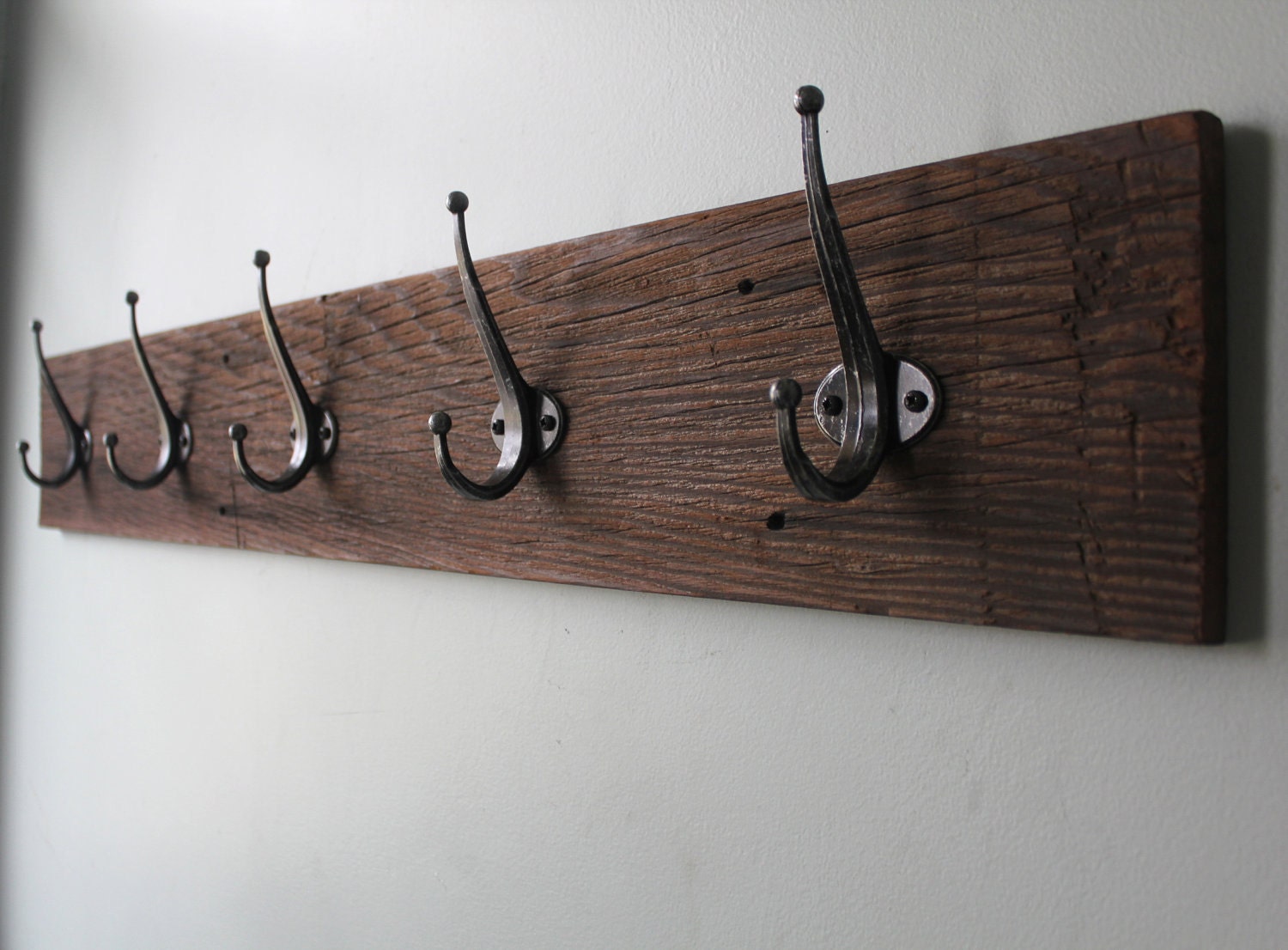 Reclaimed Barn Wood Coat Rack by bluebirdheaven on Etsy