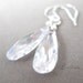 Clean Rain - Cubic Zirconia gemstone earrings, (fr)