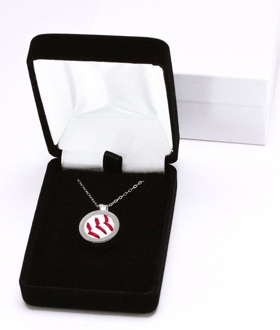 Baseball Necklace Sterling Silver Baseball Pendant Made