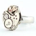 Steampunk Cocktail Ring with Gear and Cog Detail