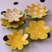yellow Daisy dish set of 5 -- for your mom & spring decor