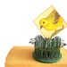 Vintage Hairpin Flower Frog Metal Picture Holder / Industrial Home Organizer / Green Cottage Style