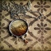 Sunset Necklace - Clouds and Grass - Vintage Inspired Photo Jewelry - Sunset Through Weeds - original photography - mothers day
