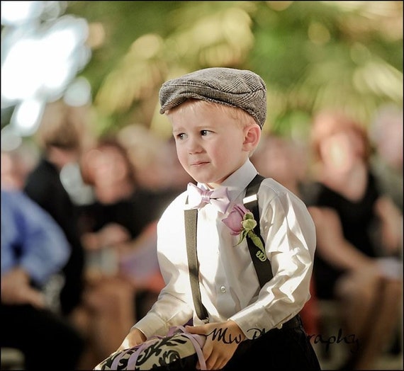 Kids Newsboy Organic Flat Cap Ring Bearer Wedding by worthygoods