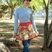 V-FRONT HALF APRON with Red and White Polka Dots and Michael Miller's Paisley Gypsy Bandana