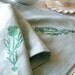 Thorne - tea towel with scottish thistle silk-screen design