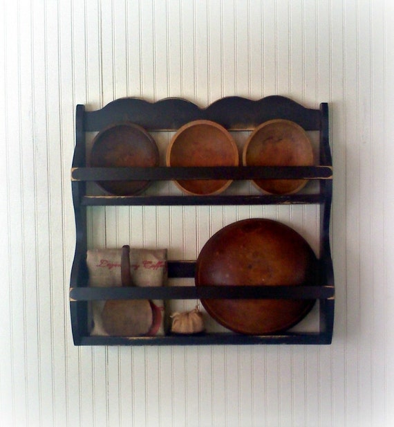 Items similar to Bowl Rack Primitive Colonial Early American Style 3C