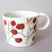 porcelain cup with translucent bottom