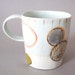 porcelain cup with translucent bottom
