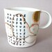porcelain cup with translucent bottom