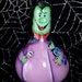 Hand Painted Halloween Dracula Gourd Ornament.....OOAK