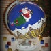 Large Hand Painted SANTA and ELF Christmas Village Scene World GLOBE.....ofg team