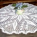 Lily of the Valley Centerpiece Crochet Thread Art Doily