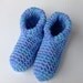 Crocheted Womens Slippers Multi Size 9 1/2-11