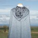 Grey Cloak - Hooded Cape - Wool Sparkle - Renaissance Festival - Costume Ball Halloween