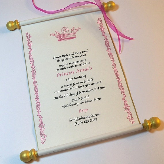 Royal Themed Party Invitations 3