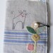 Handmade screen printed Needlecase with beautiful applique