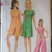 1967 Simplicity Pattern - Palazzo Pant or Mini Length Jumpsuit