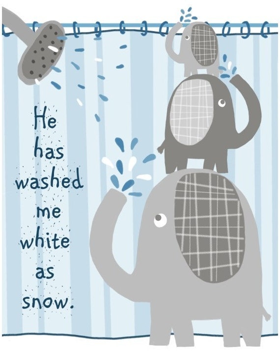 Items similar to He has washed me white as snow...8 by 10 print on Etsy