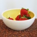 Sunny Lemon Yellow Pottery Serving Bowl - Medium Stoneware Bowl
