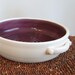 Plum Purple Brie Baker - Stoneware Pottery Casserole Dish