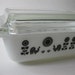 Vintage 1950s Rooster Black Promotional Pyrex Space Saver Casserole with Lid
