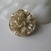 Vintage Signed Western Germany Goldtone Textured Scarf Clip