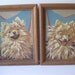 Vintage Paint by Number Aqua Tan Chihuahua Dog Wall Hangings