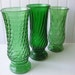 Vintage Tall Kelly Green EO Brody and Inarco Vases Set of Three