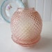 Vintage Pink English Hobnail Fairy Lamp