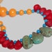 Turquoise, Red Coral, Sponge Coral Necklace