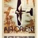 Vintage 1932 Air Orient Post Airienne French Poster Reprint
