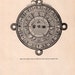 1924 Print of a Circular Disc Representing the Mexican Century