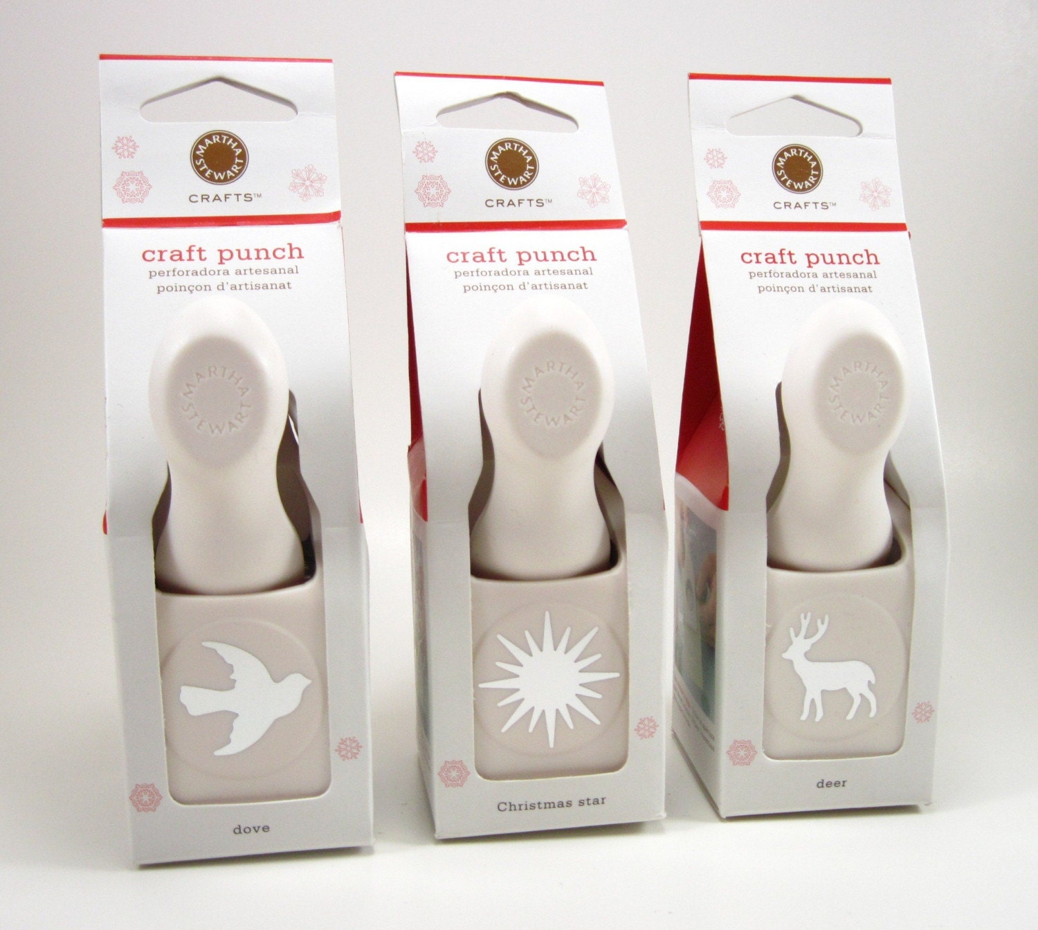 Martha Stewart Craft Punch Set Includes Dove Christmas Star
