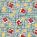 ON SALE---School Days---Playground in Textbook Blue---1 yard--American Jane for Moda Fabrics