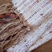 sale handwoven scarf long white chocolate scarf