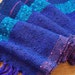 sale handwoven scarf lightweight blues stripe