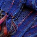 handwoven scarf midnight blue lightweight