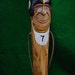 Smiling BIg Ben Hand Carved Walking Stick..