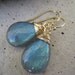 Large Labradorite Earrings in Gold, Blue Green Flash, Wire Wrapped, Dangle, Faceted, Aqua, Blue Earrings, Irisjewelrydesign
