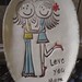 SUMMER SALE - love you mom- oval dish