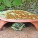 Frog House Toad Abode House Green Gardening Leaf Design Nature Inspired Pottery Unique Garden Decor for the Gardener