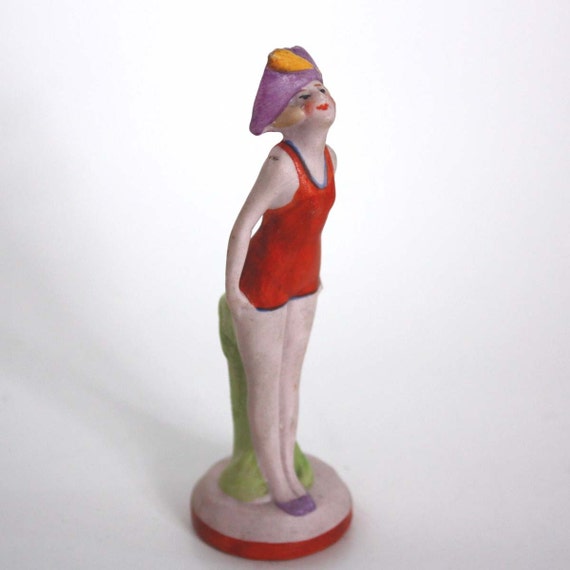 Antique Hertwig and Company Bathing Beauty Figurine
